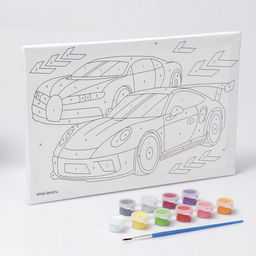 Картина по номерам Быстрые тачки 20х30 см - Школа талантов фото 2