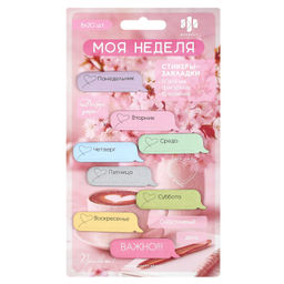 Стикеры-закладки бумажные, 50х14 мм, 160 шт., арт. 71625 / 25 МОЯ НЕДЕЛЯ (материал: дизайнерская бум