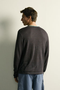 CAMISETA JACQUARD RAYAS C??AMO - VISCOSA / rayas - Zara фото 3