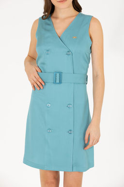 U. S. Polo Assn Женское мятное тканое платье - U.s. polo assn фото 20