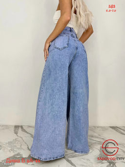 Женские базовые широкие джинсы - Bruno фото 3