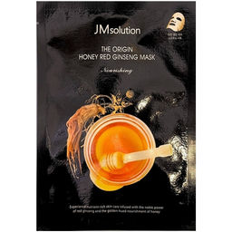 JMSOLUTION Тканевая маска питательная с медом и женьшенем The Origin Honey Red Ginseng Mask (30 мл)  фото 3
