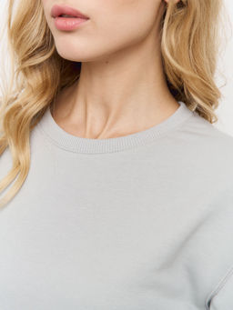 Толстовка женская 24234-477 футер стальной