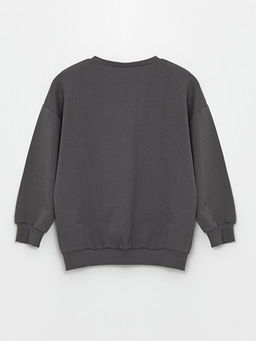 Bisiklet Yaka Uzun Kollu Bask?l? Erkek Bebek Sweatshirt - Waikiki фото 2