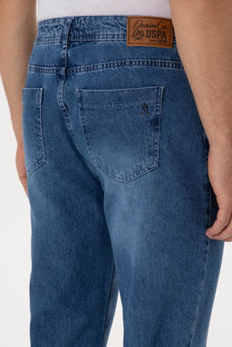 Erkek A__k Mavi Jean Tapered Fit Pantolon - U.s. polo assn фото 6