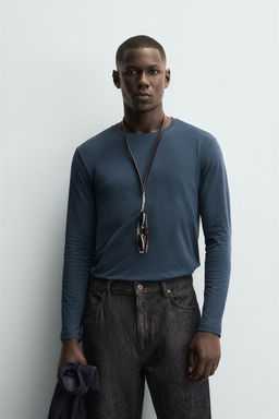 BASIC SLIM FIT T-SHIRT - Zara фото 2