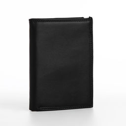 Портмоне мужское без застёжки, 3 в 1, отдел автодокументов, паспорта, карт, купюр, чёрное