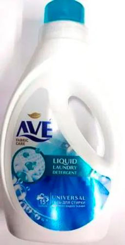 "AVE" Жидкое средство для стирки (1000мл) Универсальное для всех видов ткани.12