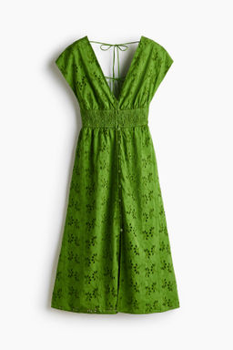 Vestido de algod?n con bordado ingl?s
