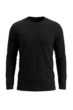 Siyah Regular/Rahat Kal_p Waffle Dokulu _rme Sweatshirt TMNAW27SW00011