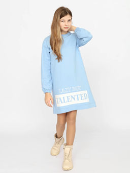 CRB wear/CWJG 63401-43-346 Платье для девочки,голубой/Ex.Cherubino  фото 3