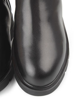 Z4215M BLACK Сапоги зимние женские (натуральная кожа, натуральный мех)