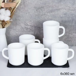 Набор кружек 6 штук 320 мл / NB320 (white) /уп 8/