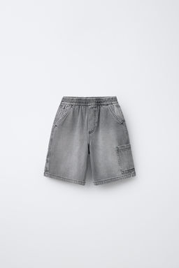 BERMUDA DENIM BAGGY CARPENTER / Gris