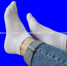 Цена за 5 пар.5 ПАР - ЮстаТекс носки женские 2с19 спортивные сетка укороченные Ассорти - 5 ПАР