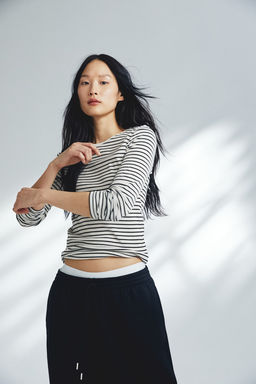 Camiseta en canale de algodon - H&m фото 2