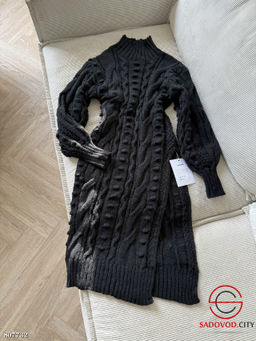 Вязаное платье женское с горлом - Bruno фото 4