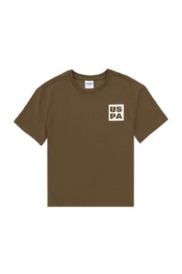 Базовая футболка цвета хаки для мальчиков Неожиданная скидка в корзине