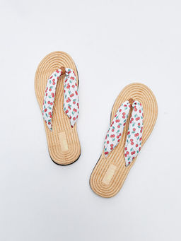 Kiraz Bask?l? Parmak Aras? K?z ?ocuk Plaj Terli?i - Waikiki фото 3