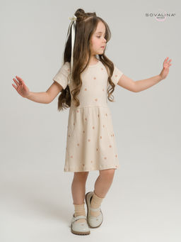 Платье Лето лапша кофейные сердечки