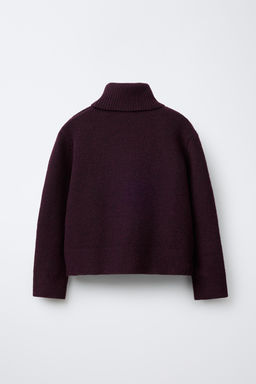 PLAIN KNIT TURTLENECK SWEATER - Zara фото 2