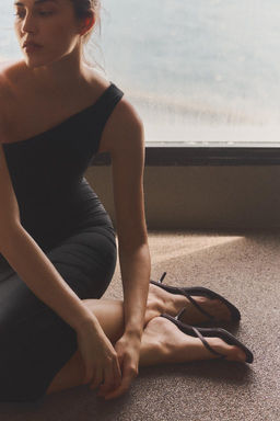 ASYMMETRIC MIDI DRESS - Zara фото 2