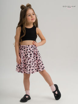 Костюм Мальвина КТ черный-нежный леопард - Sovalina фото 4