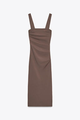 PLEATED MIDI DRESS - Zara фото 12