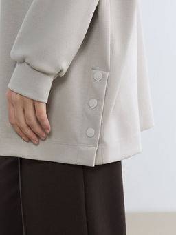 Kap??onlu Oversize Kad?n Sweatshirt Tunik