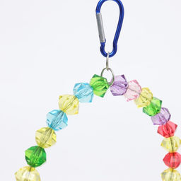 Качели для птиц с деревянной жердочкой 18 х 19 см, микс цветов - Пижон фото 2