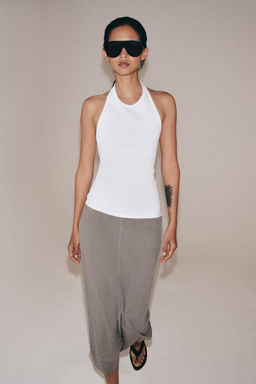 FALDA MIDI FLUIDA / Gris vigor? - Zara фото 2