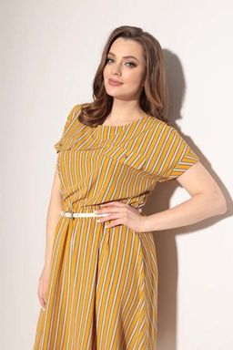 Платье Michel Chic 2007 горчичный  фото 3