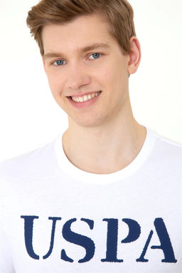 Мужская белая футболка с круглым вырезом Basic - U.s. polo assn фото 10