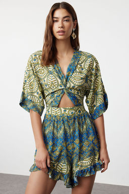 Etnik Desenli Dokuma Cut outl? Plaj Mini Tulum TBESS23EL00017