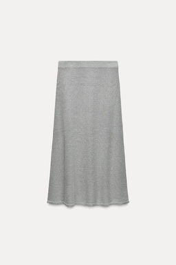 KNIT MIDI SKIRT WITH BEADING - Zara фото 3