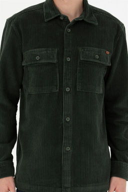 Мужская зеленая рубашка с длинным рукавом - U.s. polo assn фото 6