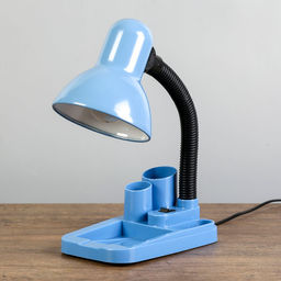 Лампа настольная «Мудрец» Е27 40W, 220 В синий 18×11.5×33 см RISALUX