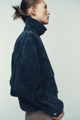 100% LEATHER BOMBER JACKET - Zara фото 5