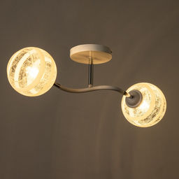 Люстра «Офелия» 2хЕ27 40 Вт бело-хромовый 48×26×27 см BayerLux