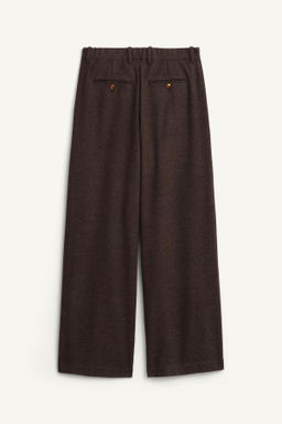 LIMITED EDITION WIDE-LEG WOOL TROUSERS WITH CHAIN - Zara фото 7