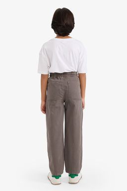 %100 Pamuk Baggy Fit Standart Pa_a Gabardin Pantolon Erkek _ocuk - Defacto фото 5