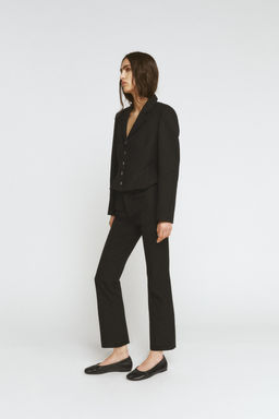 ZW COLLECTION SHORT BLAZER WITH TOPSTITCHING - Zara фото 6