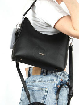 Сумка женская искусственная кожа DJ-CM 6987-BLACK, 1отд, плечевой ремень, черный SALE 261460 - Adelia фото 10