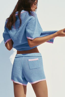 COLLAR POLO CARDIGAN - Zara фото 4