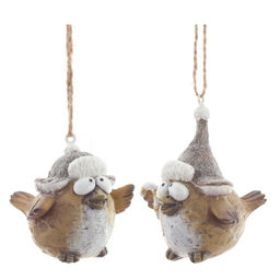 Фигурка декоративная подвесная "Птичка", L5 W5,5 H5 см, 2в.