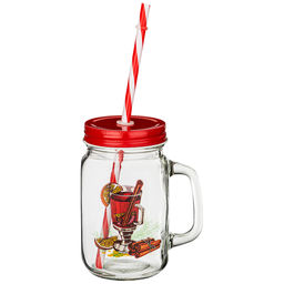 КРУЖКА ДЛЯ КОКТЕЙЛЕЙ 450 МЛ КОЛЛЕКЦИЯ НОВОГОДНИЙ КАЛЕЙДОСКОП 11*8,2*13,8 СМ - Lefard фото 2