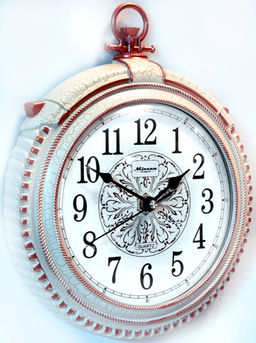 Настенные часы Mirron круглые белые P3078AZHTB