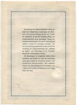 Облигация 4,5% 1000 рейхсмарок 1939 года Германия