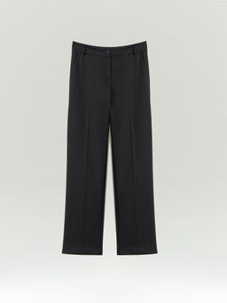 Брюки зауженного кроя из костюмной шерсти, D001/aspect - Emka фото 5