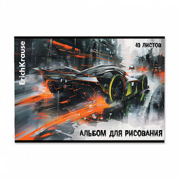 Цена за 5 шт. Альбом для рисования на скобе ErichKrause Adrenaline Speed, А4, 40 листов_MIX-PACK фото 5